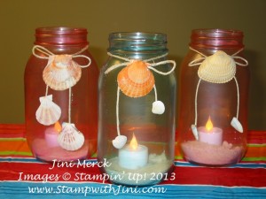 Luau Sea Glass Jar