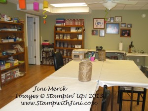 Classroom set up Blue Mountain Stampers Retreat (1)