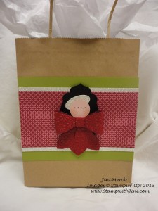 Cherry Cobbler Gift Bow Angel bag