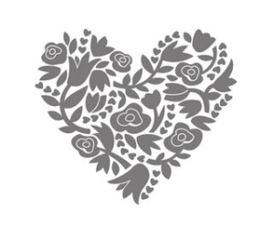Flowerfull Heart Stamp image