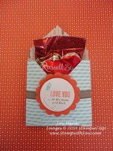 Love You to the Moon Envelope Treat Pouch