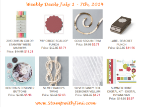 Weekly Deals July 1 2014