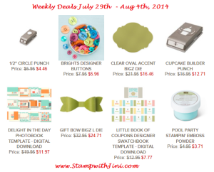 Weekly Deals July 29 2014