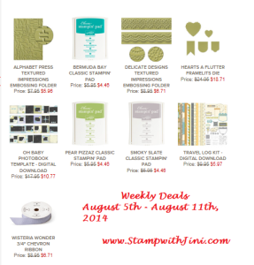 Weekly Deals August 5 2014