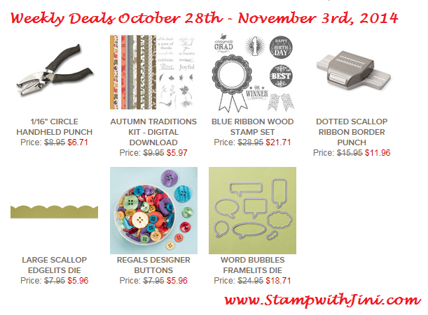 Weekly Deal Oct 28 2014 image