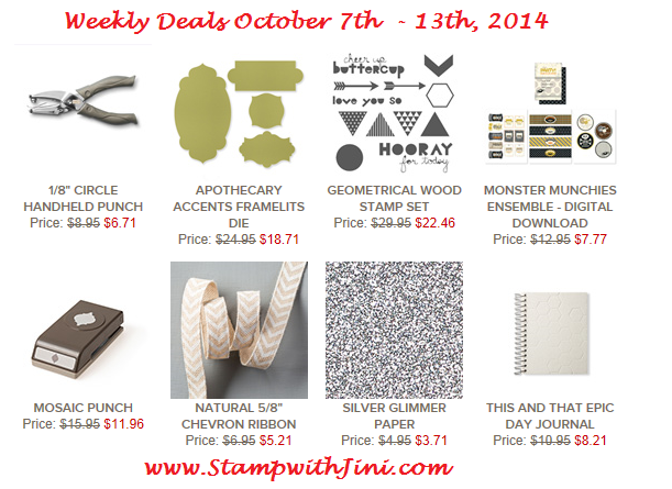 Weekly Deal Oct 7 2014