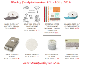 Weekly Deals November 4 2014
