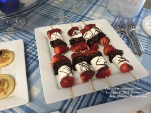 Customer Appreciation Strawberry Brownie Kabobs