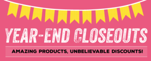 Year end closeouts banner