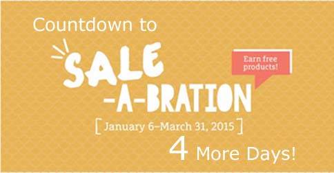 Sale-a-bration count down 4 days