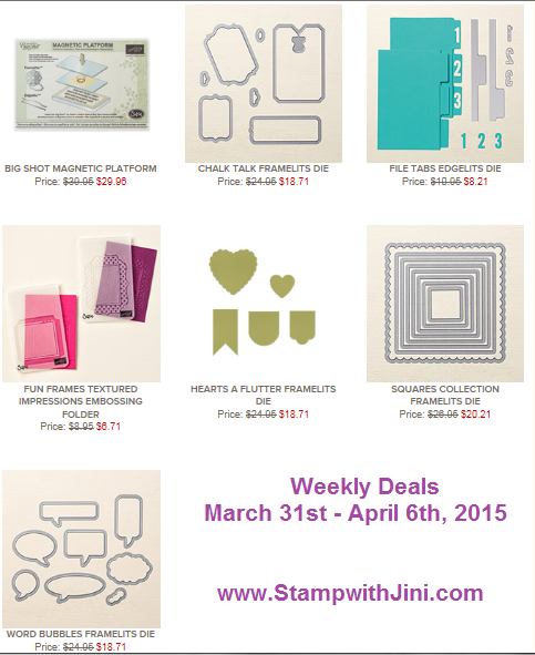 Weekly Deals March 31 2015