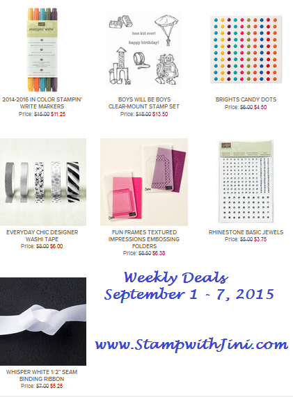 Weekly Deals September 1 2015