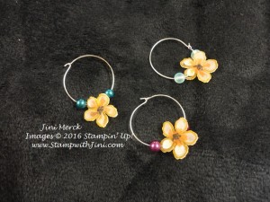 Botanical Blooms Wine Charms