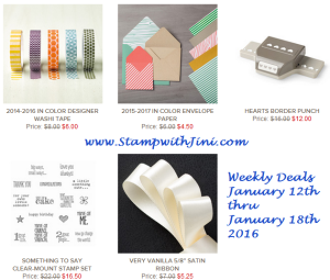 Weekly Deals January 12 2016