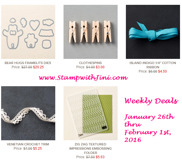 Weekly Deals January 26 2016