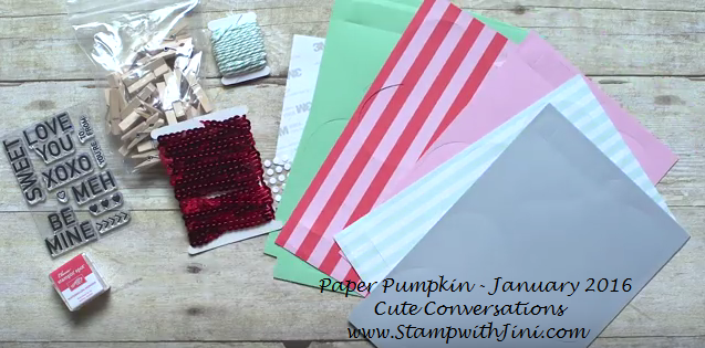 Paper Pumpkin Cute Conversation Kit Contents