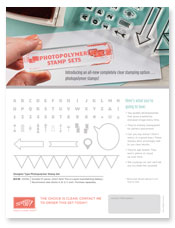 polymer stamps image flyer