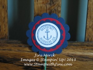 By the Tide Retirement Party Cupcake topper