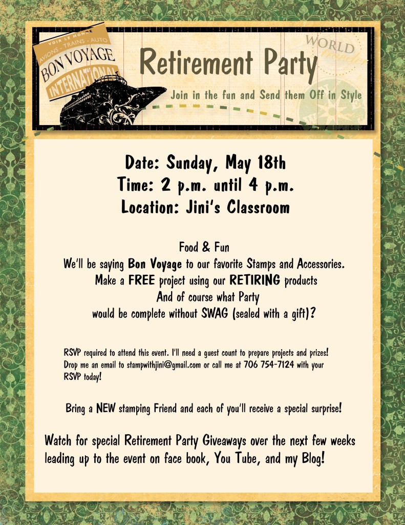 Retirement Party Flyer 2014