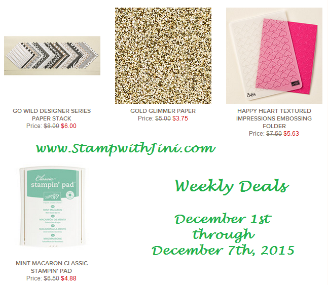 Weekly Deals December 1 2015